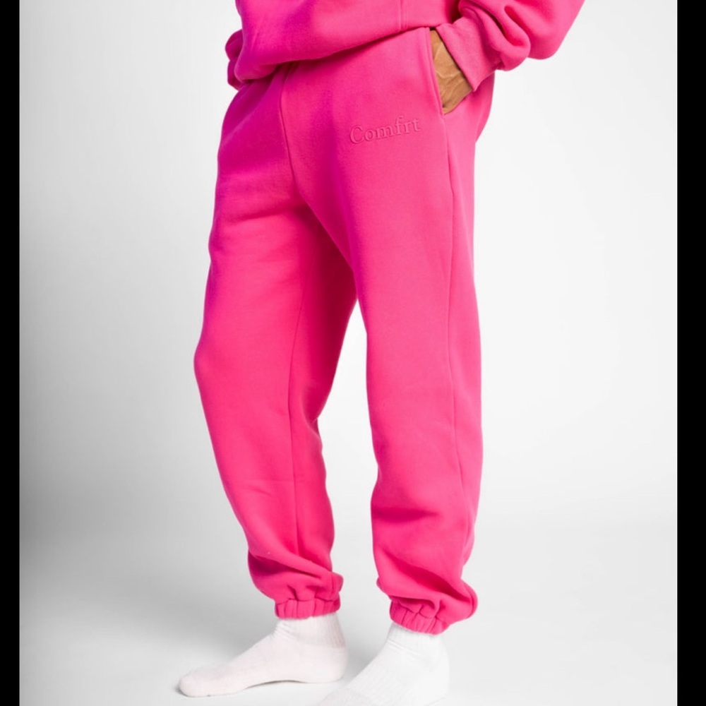 Comfrt size S Hot Pink Fleece Joggers